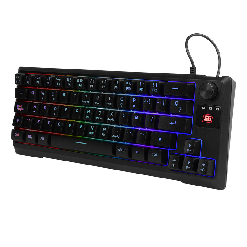 Teclado Vorago Start The Game Tkl Factor 65% Rgb Antighosting Kb-506, Start The Game